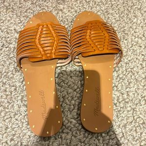 Madewell huarache slides - practically new!